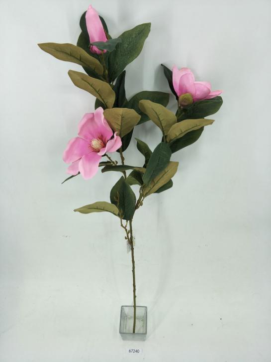 magnolia branch 29leaves + 3flowers